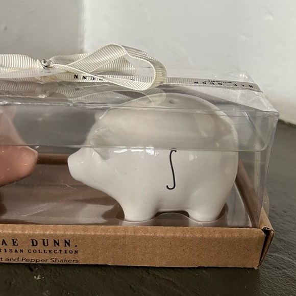 Rae Dunn Pig Salt & Pepper Shakers - Picture 3 of 9